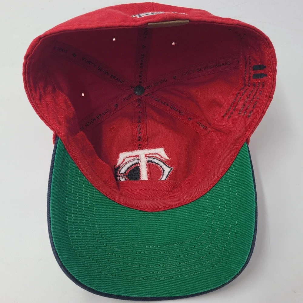 Minnesota Twins Hat Fitted M 47 Brand Franchise Red Blue MLB Baseball Logo Men